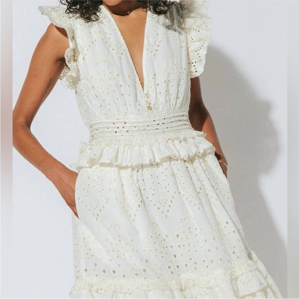 Cleobella White Midi Dress with Elegant Design